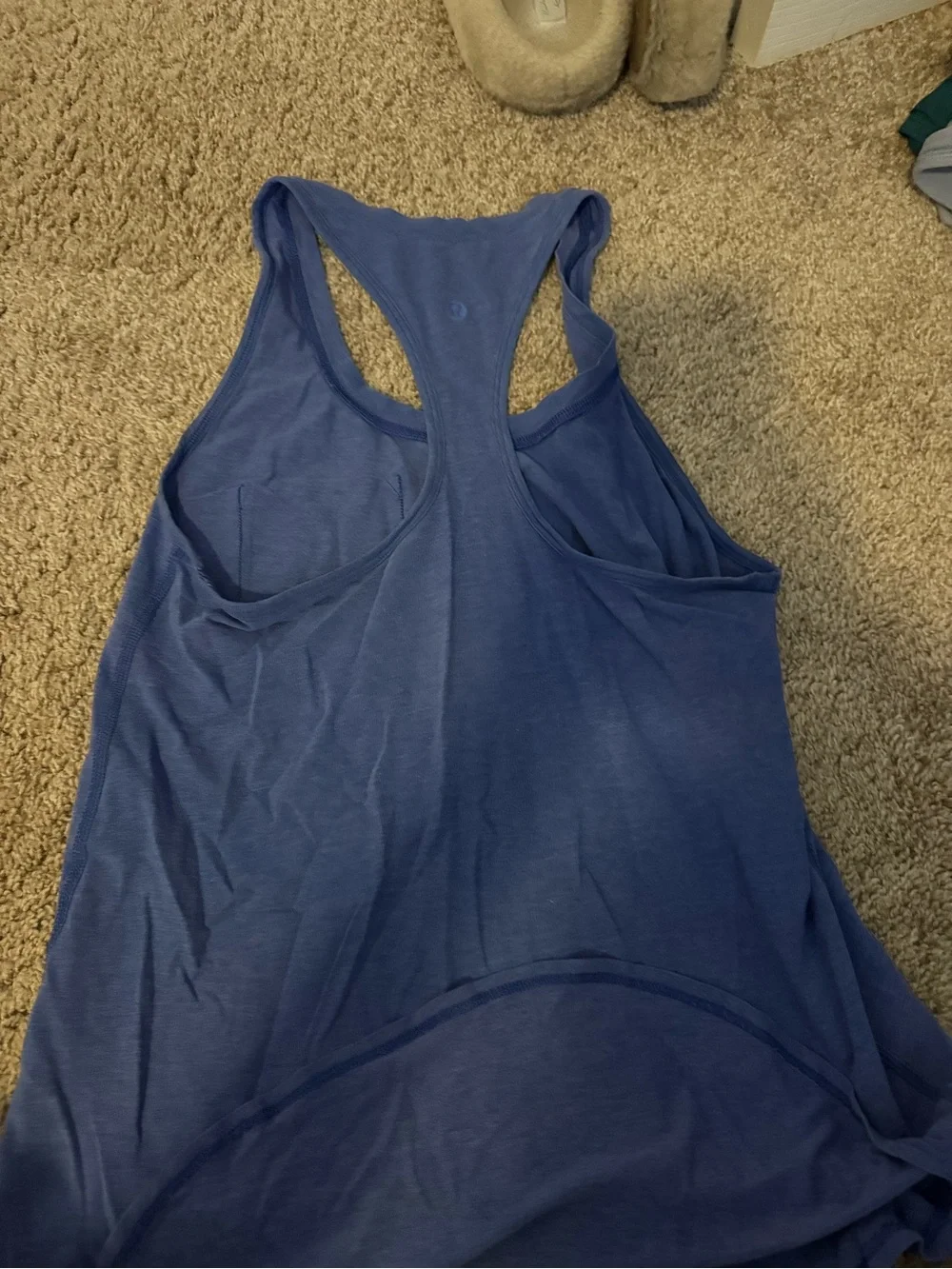 lululemon athletica Blue Racerback Tank Top